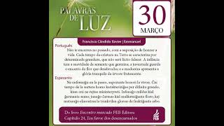 Palavras de Luz, em Português e Esperanto – 30/03/2023