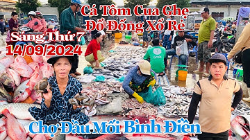 Cá Tôm Cua Ghẹ Đổ Đống Xổ Rẻ Bất Ngờ Sáng Thứ 7 - Chợ Đầu Mối Bình Điền | 14/09/2024