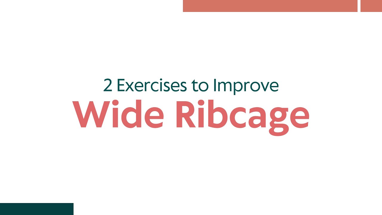 2 Exercises To Improve Wide Infrasternal Angle Of Ribcage \U0026 Diastasis Recti With Physical Therapist
