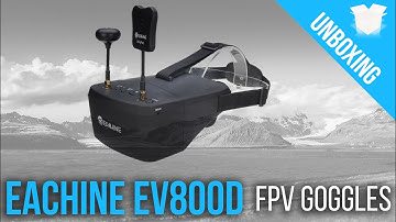 Eachine EV800D FPV Goggles Unboxing - Analog FPV goggles with DVR