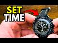 How To SET The Time On An Omega X Swatch MoonSwatch Watch (EASY) 2026