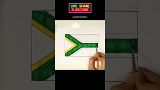 South Africa Flag Drawing #art #southafrica #shorts