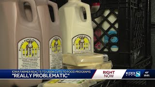 'Really problematic': Iowa farmer reacts to USDA decision to cut food programs