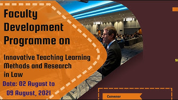 Day-1 FDP on Innovative Teaching Learning Methods and Research in Law