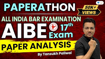 AIBE 17th Paper Analysis | Conceptual Study with Linking Method | Tansukh Paliwal