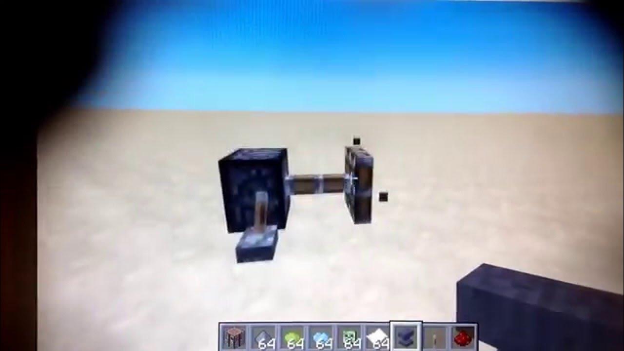 How to push an anvil with a piston in minecraft YouTube