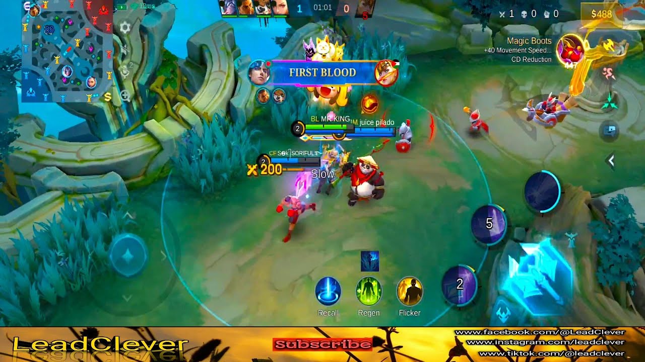 First Blood in rank match by Xavier:✅ [Mobile Legend Bang Bang Bangladesh official]