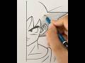 Easy Goky drawing #animeeart #drawing #pencilsketch #art #satisfying #satisfyingart #gokudrawing
