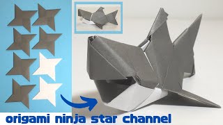 折り紙☆8 サメ1-1 shark origami - YouTube