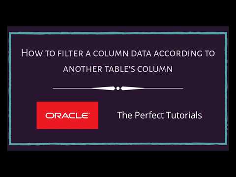 Filter Column Data according to another Table Column | SQL | Oracle ExpressEdition Tutorials
