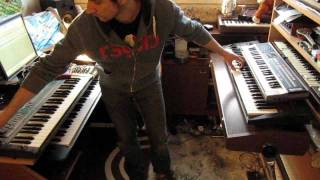 Repaired And Modded Synth Jam - Poly 800, Sy-35, Microkorg, Sk100, Ddd5, Mini Kp