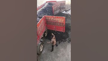 Crushed cinder unloading process- Good tools and machinery can increase work efficiency