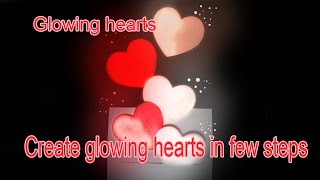 How to create Glowing Hearts in photo shop | Easy Glowing Hearts photo shop tutorial 2020 screenshot 2