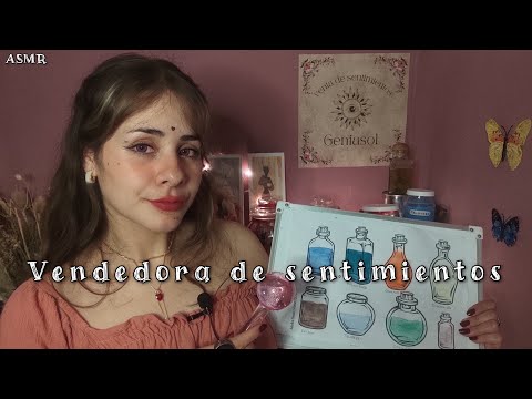 ASMR ROLEPLAY vendedora de SENTIMIENTOS // ASMR CASERO