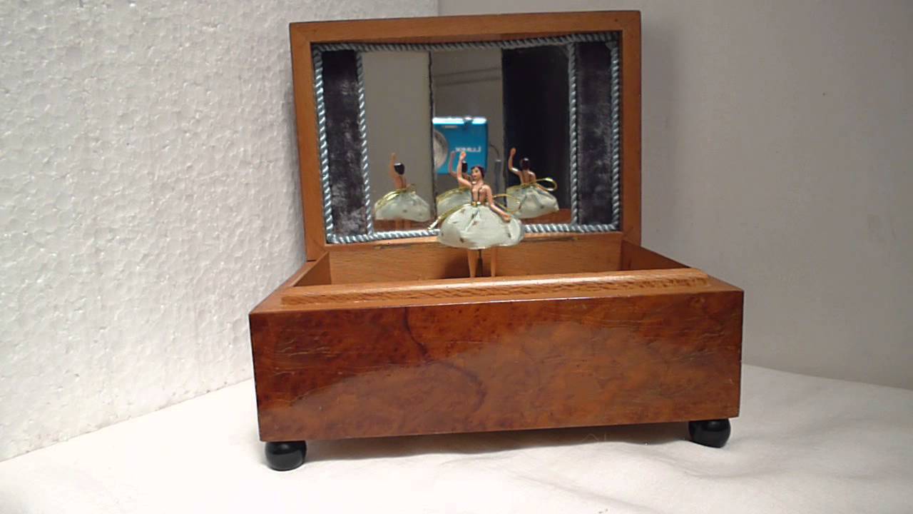 Antique Reuge Ballerina Music Box Blue Danube YouTube