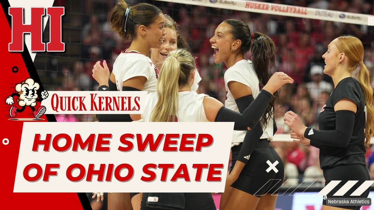 Nebraska Volleyball Sweeps Ohio State | Quick Kernels
