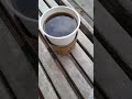 Coffee on a bench