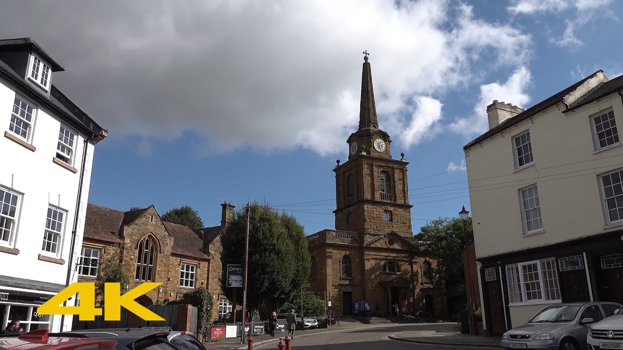 Daventry Walk: Town Centre【4K】