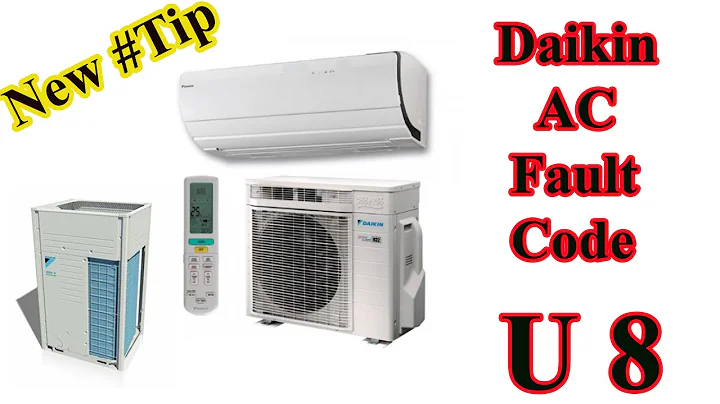 How to remove daikin air conditioner error code u8?