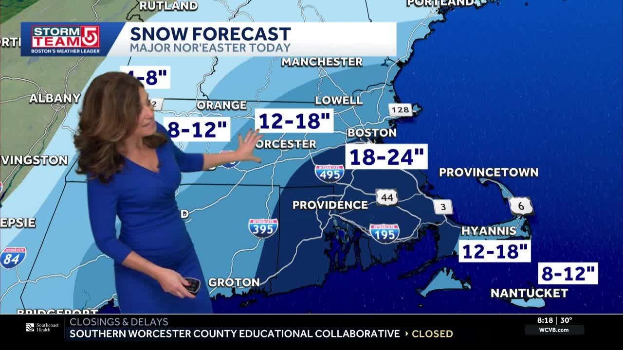 Video: Bomb cyclone driving powerful snow, wind