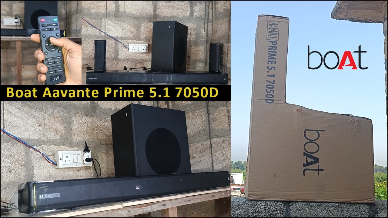 Boat Aavante Prime 5.1 7050D Soundbar 🔥 | Dolby Audio | ReviewBoat Aavante Prime 7050D Bass Test