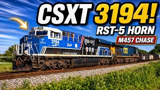 6/24/26 CSXT 3194 Law Enforcement Leads M457! RST-5 Horn Chase in 4K60 | Dade City→Vitis Junction
