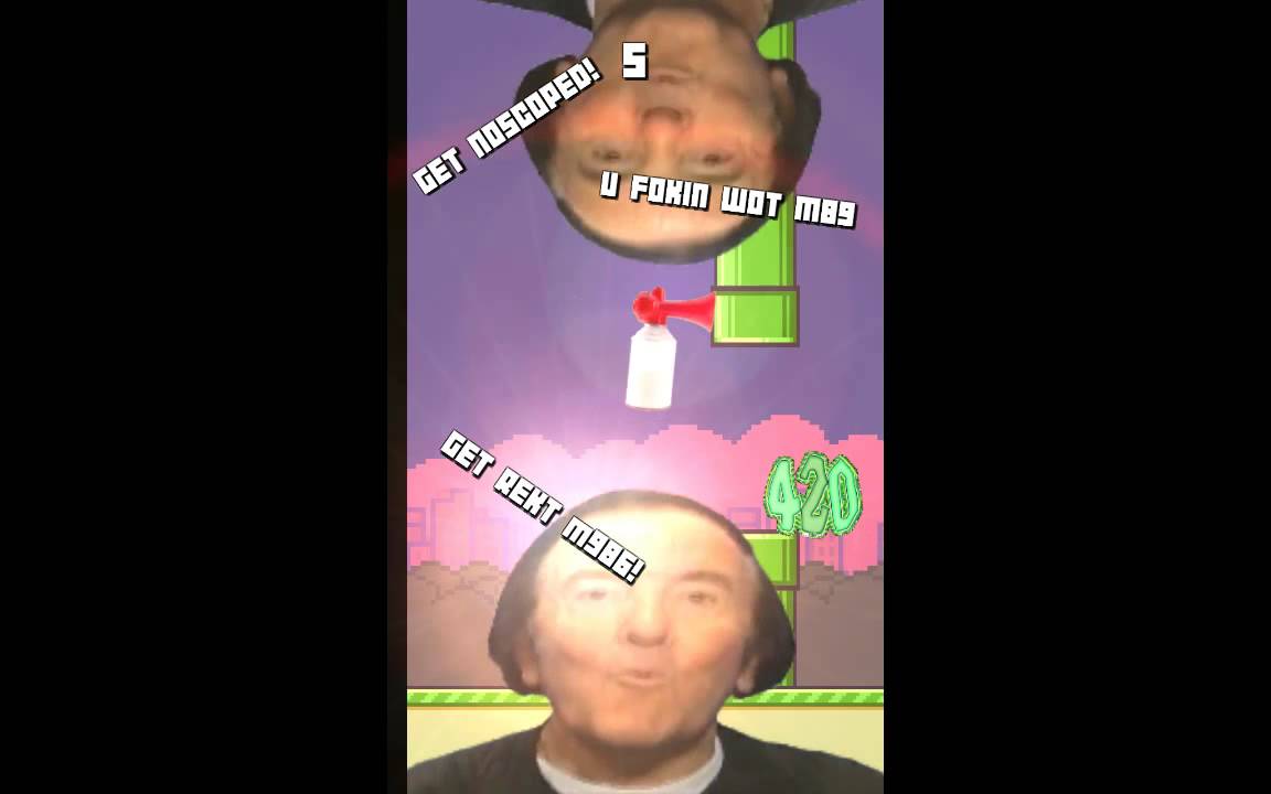 MLG Flappy Bird 420  RAGE QUIT!!