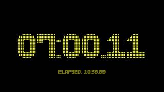 18 minutes and 0 seconds countdown timer with 2 fractional digits accuracy