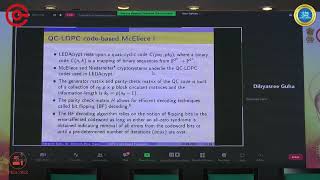 Paper Presentation on "Security Analysis of LDPC Code-based Encryption"