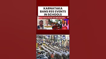 Controversy In Karnataka: Congress Bans RSS Activities In Schools, Sparks BJP Outrage #shorts