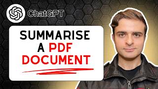 How To Summarise A PDF Document Using ChatGPT
