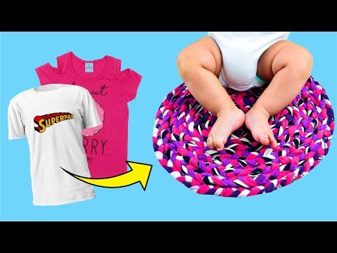 Vídeo: Como Fazer Um Tapete Com Camisetas Velhas