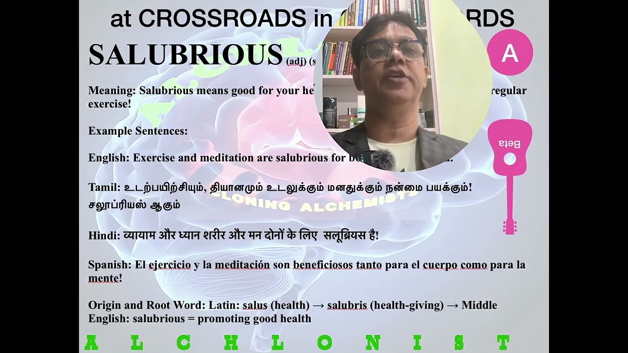 Salubrious vocabulary