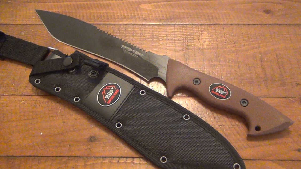 Knife Review : Saberback Bowie Fixed Blade (Outdoor Edge)