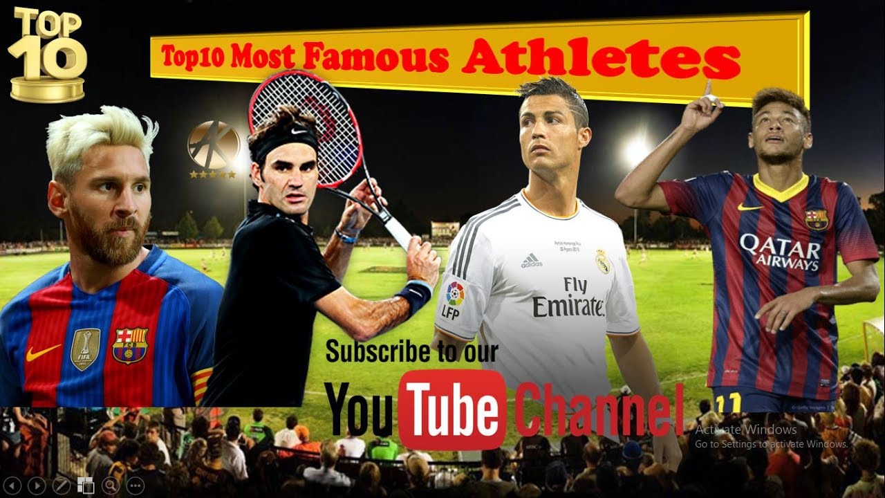 Top 10 Most Famous Athletes In The World Top10 4 You YouTube