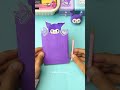 DIY Magic Scratch Paper 💜 Easy Recyclable Cardboard Craft Idea #shorts #diy #craft #fun #shortsviral