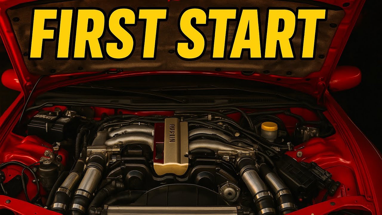 FIRST START ON TWIN TURBO 300ZX AFTER MANUAL SWAP - PART 11 - YouTube