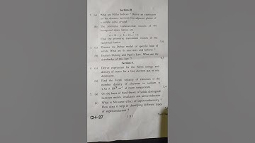 Bsc 3rd year solid state and electronics question paper 2022