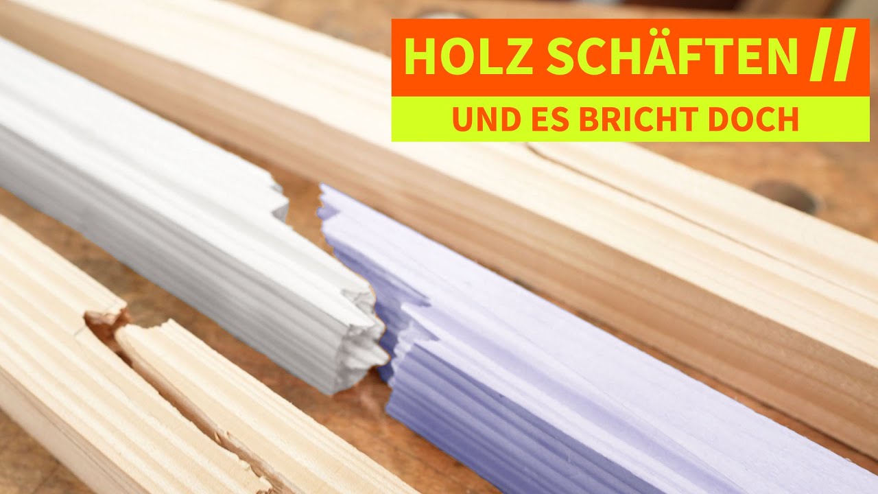 so stabil ist die Verleimung wirklich - Epoxy Bruchtest nach dem Verlängern