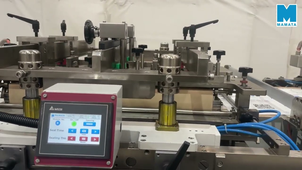 Mamata | Flat Bottom Pouch making System (Running  2 up Zipper at 120 PPM)