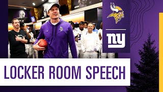 Kevin O’Connell’s Locker Room Speech After the Win Over the New York Giants