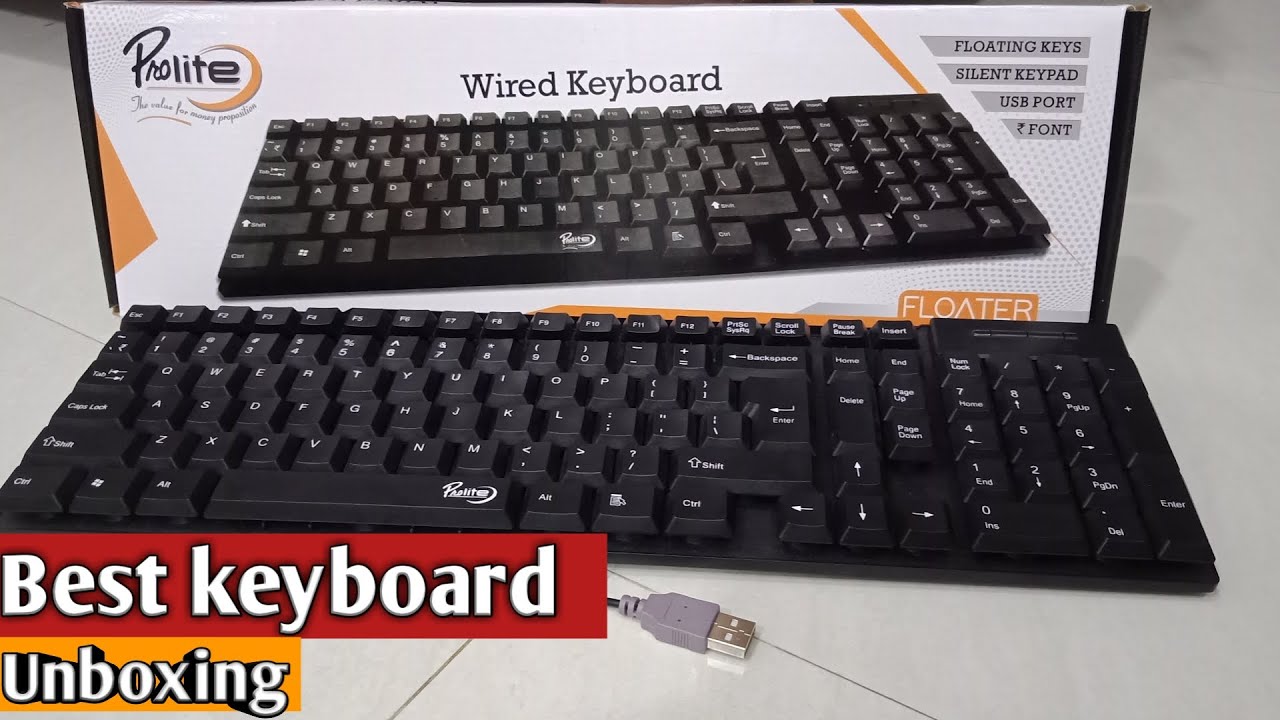 Prolite wired keyboard unboxing under RS= 300 || Prolite ka wired ...