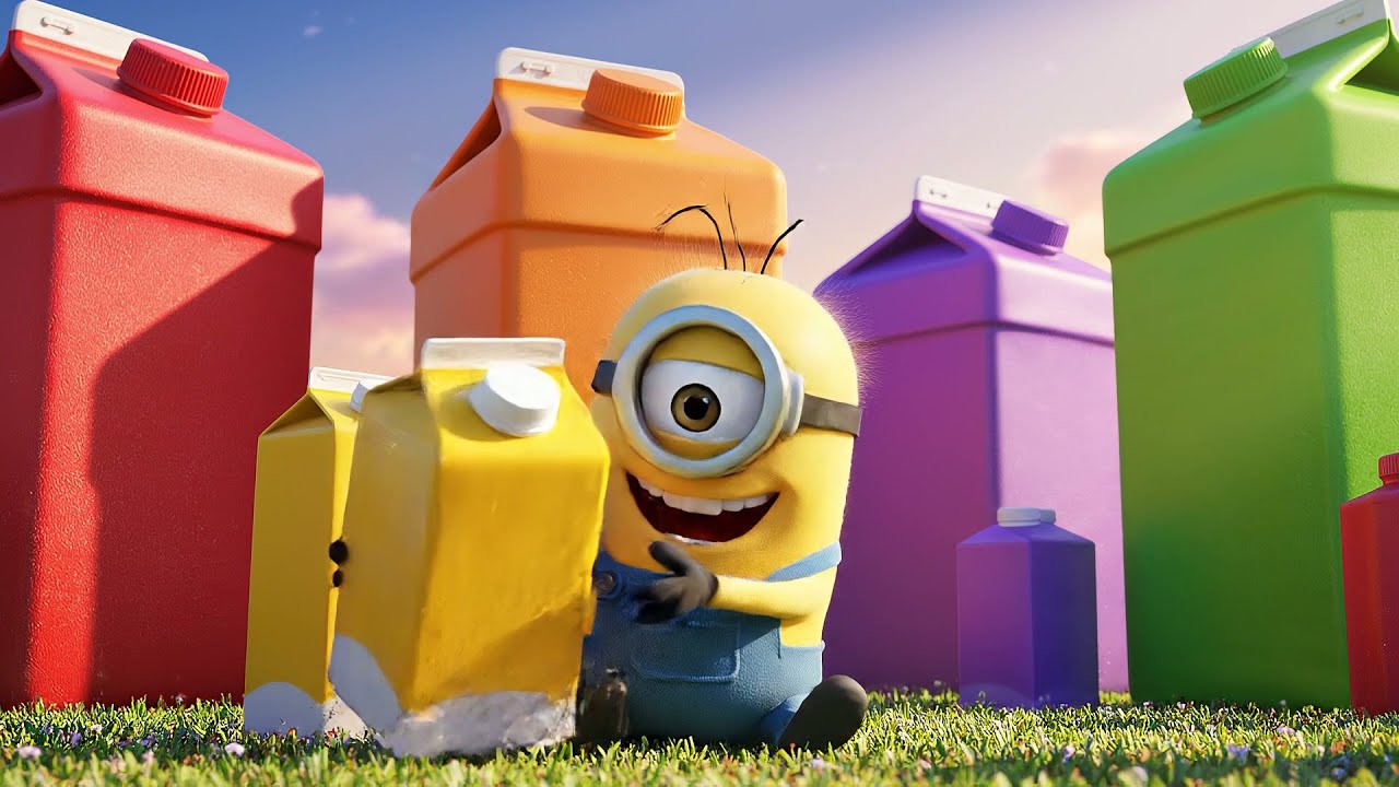 Minions Baby Stuart Got Stuck in a Juice Machine | Kids Story & Fun Animation