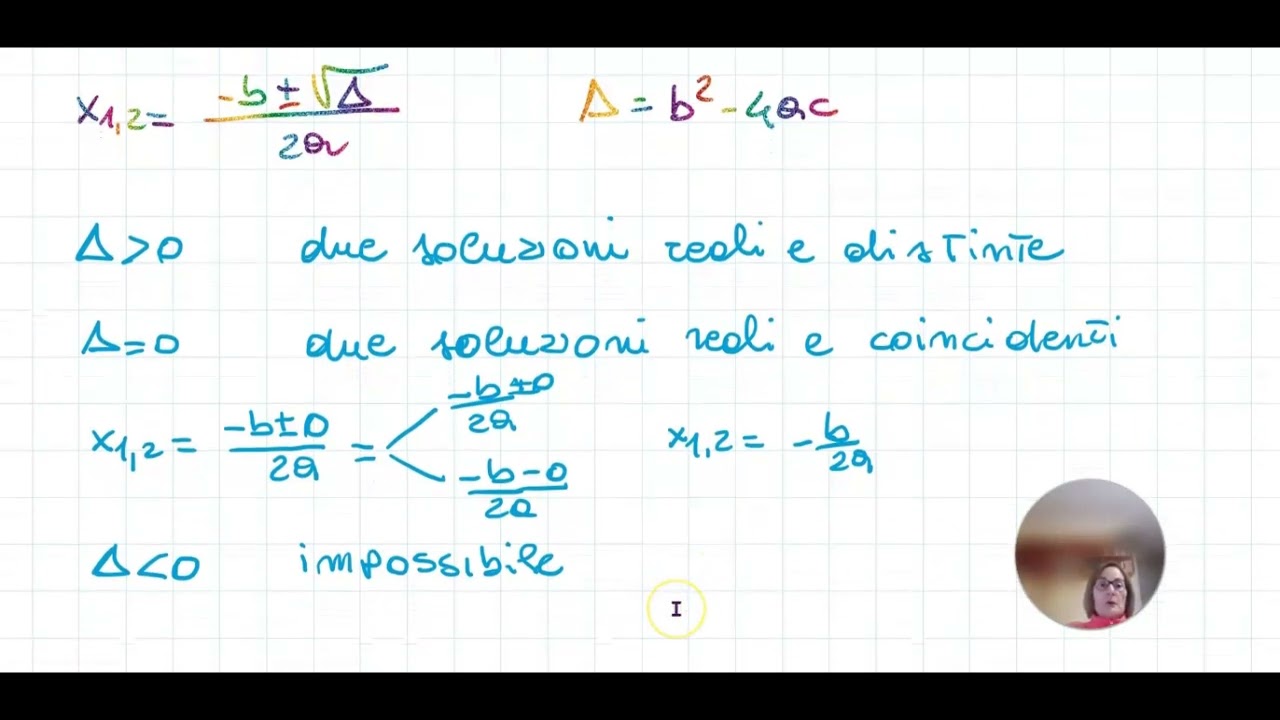 Equazioni di secondo grado complete e incomplete