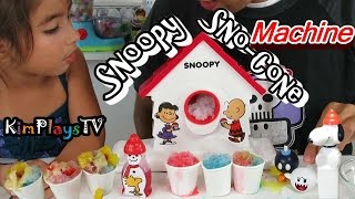 Unbox,Review, & Make Snow Cones with SNOOPY SNO-CONE Machine  - Peanuts Snow Cone Machine