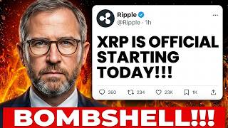 XRP JUST DROPPED A BOMB TODAY!!!! (IT'S OFFICIAL)