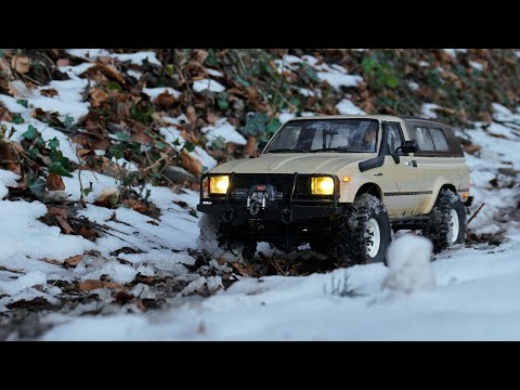 RC4WD Trail Finder 2 on a Snowy Forest Trail