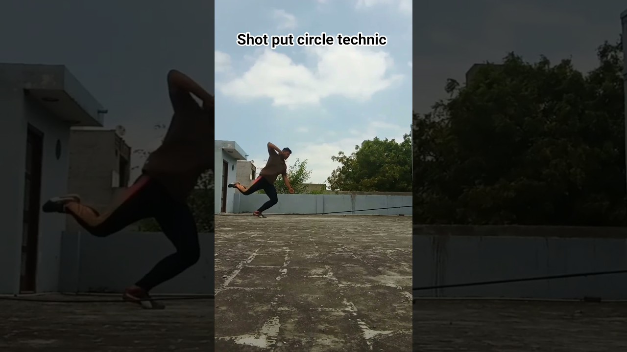 shot put circle technic 🥇