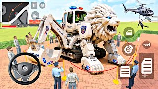 Franklin Purchase New Modified Heavy Police Robot JCB 🤑 Indian Theft Auto Simulator🪖 New update💥🤩 screenshot 4