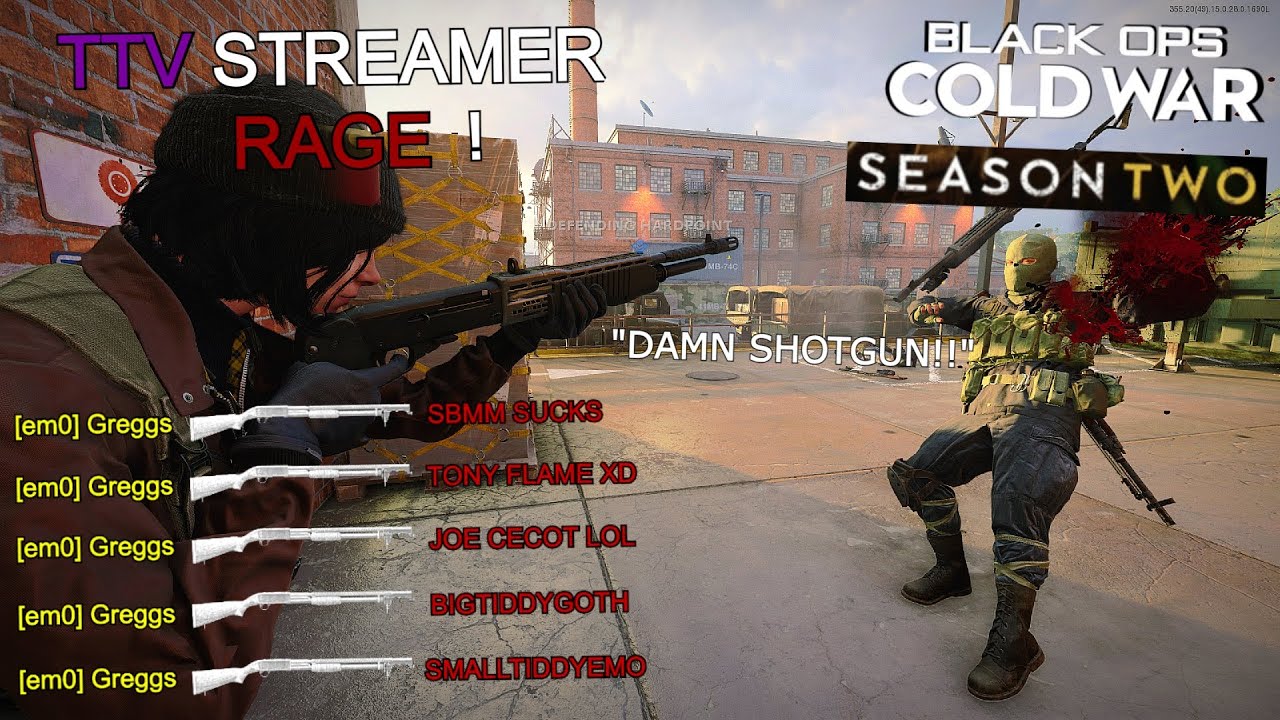 my SHOTGUN made a TTV STREAMER RAGE! (lmao) | Black Ops Cold War Funny Twitch Streamer Reactions